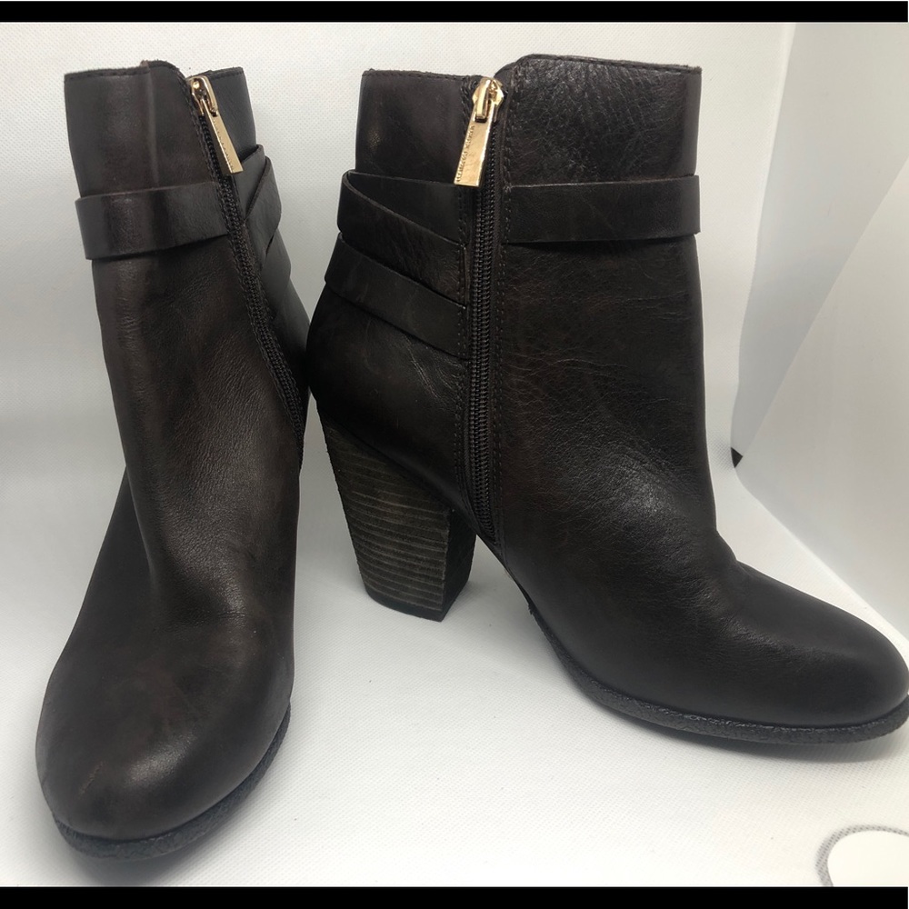 Vince Camino brown leather ankle boots